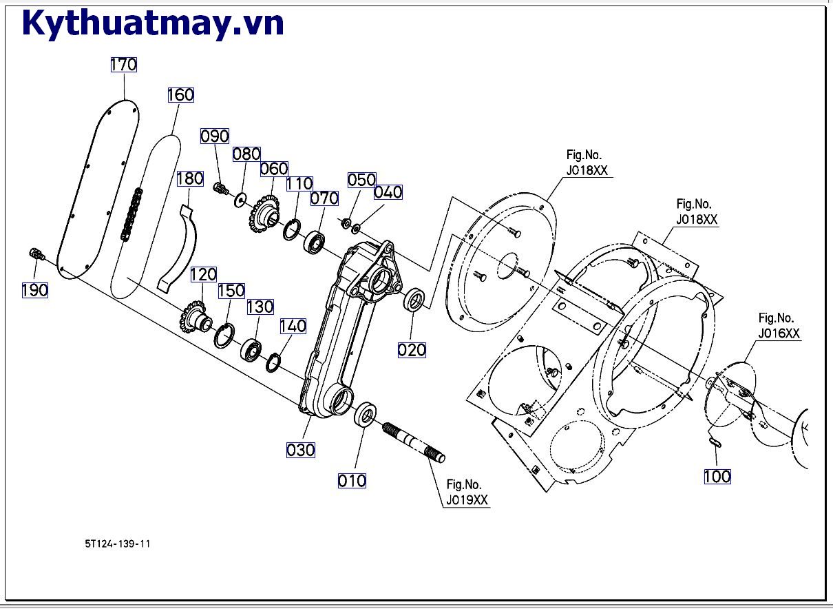 Hộp xích truyền động thứ 2